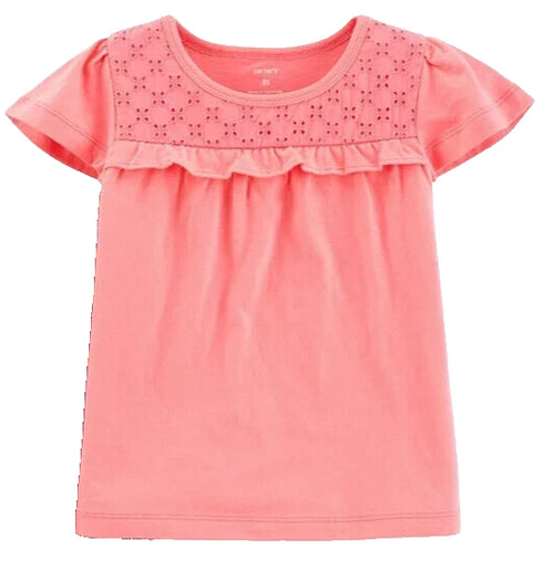 Carter's Girls Jersey Tee Top Pink Size Newborn